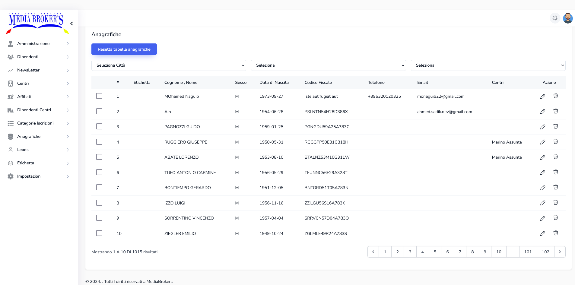 MediaBrokers System screenshot